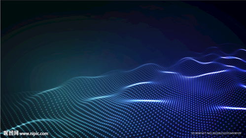 蓝色科技粒子数码矢量背景设计 融合科技与艺术的美学探索